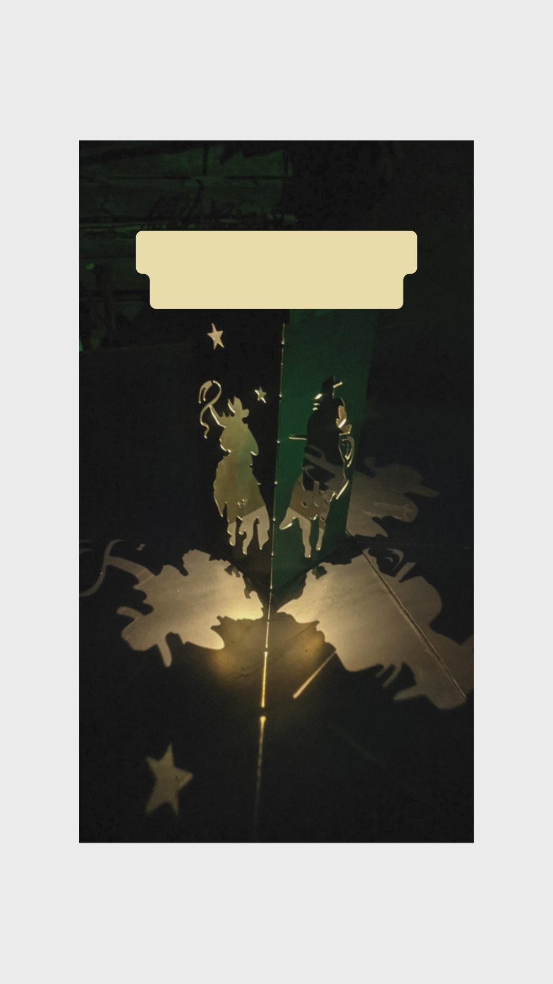 Load video: The Posse Lantern – Solar Metal Art with Cowboys on Horseback