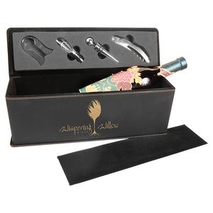 Leatherette Wine Box with Tools